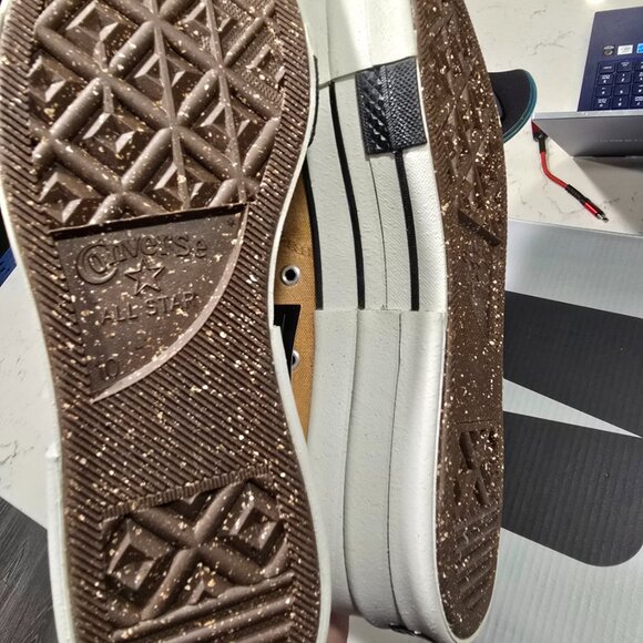 Converse x DRKSHDW DBL DRKSTR OVERDYE Chuck 70 ‘Blonde' A06756C MENS SIZE 10 NEW - Picture 9 of 16